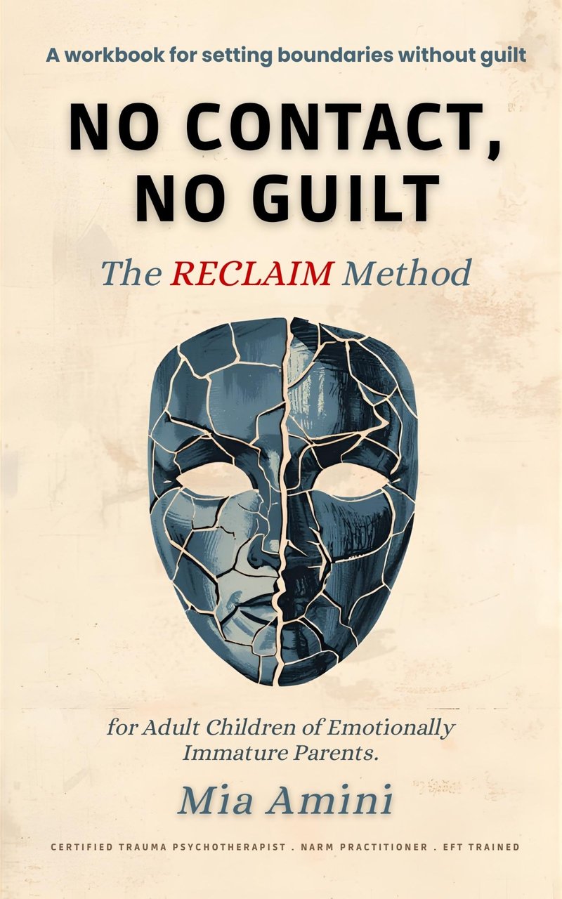 No Contact, No Guilt book cover by Mia Amini