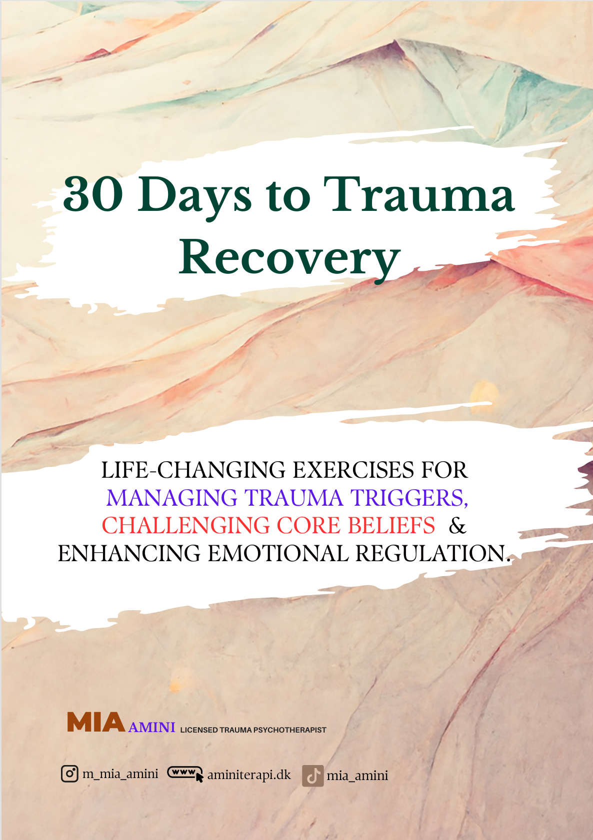 30 Days to Trauma Recovery workbook cover